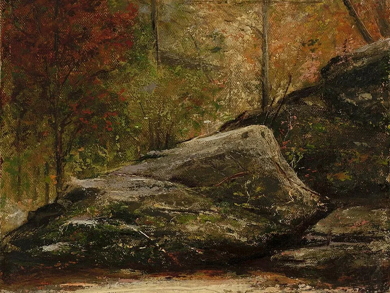 1819-William Willard - Paesaggio con rocce